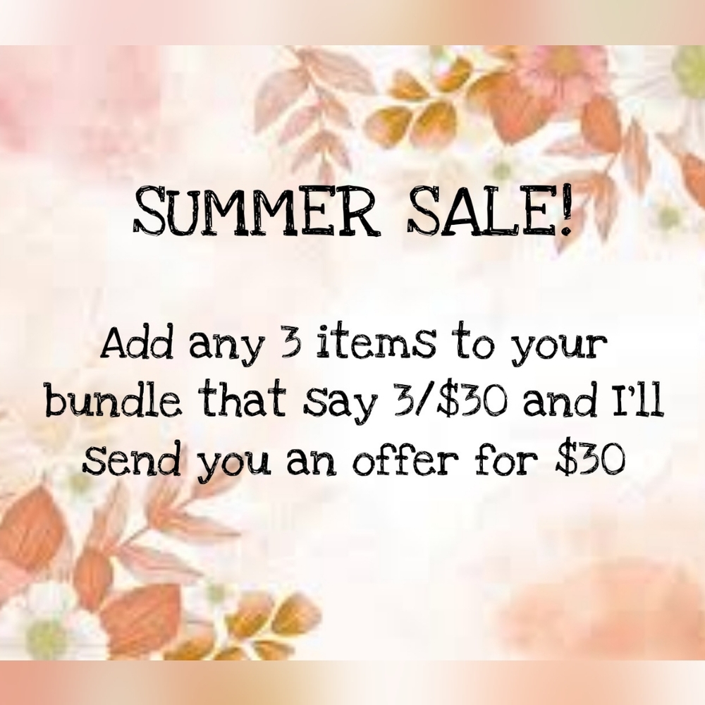 🌼 SUMMER SALE 🌼